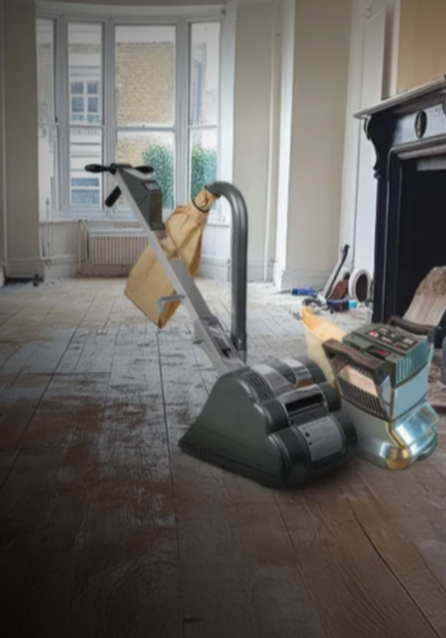 Floor and edge sander promo banner