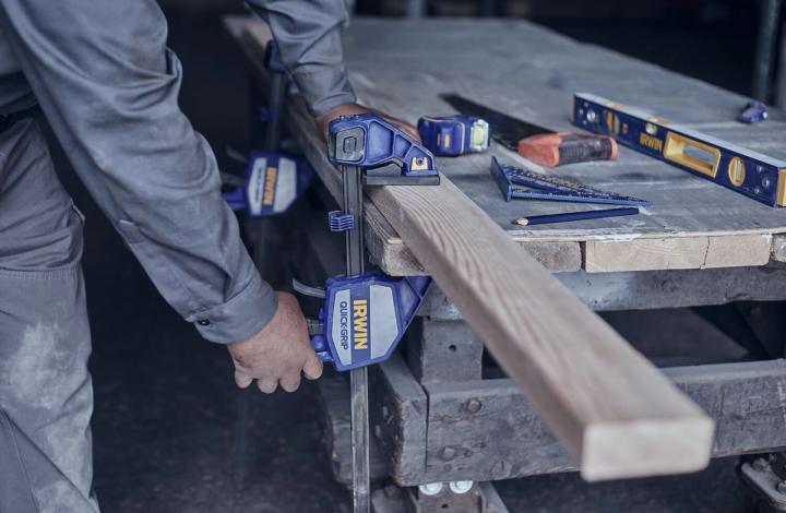 Irwin clamps and measuring tools