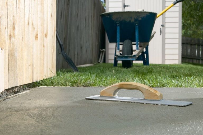 concrete shed base
