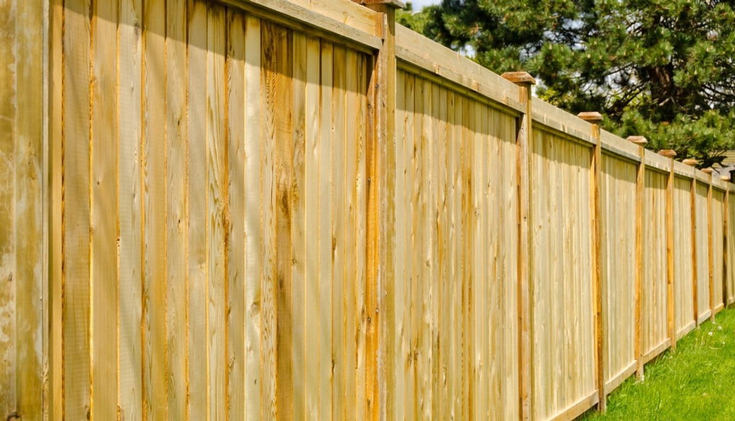 wooden garden fence