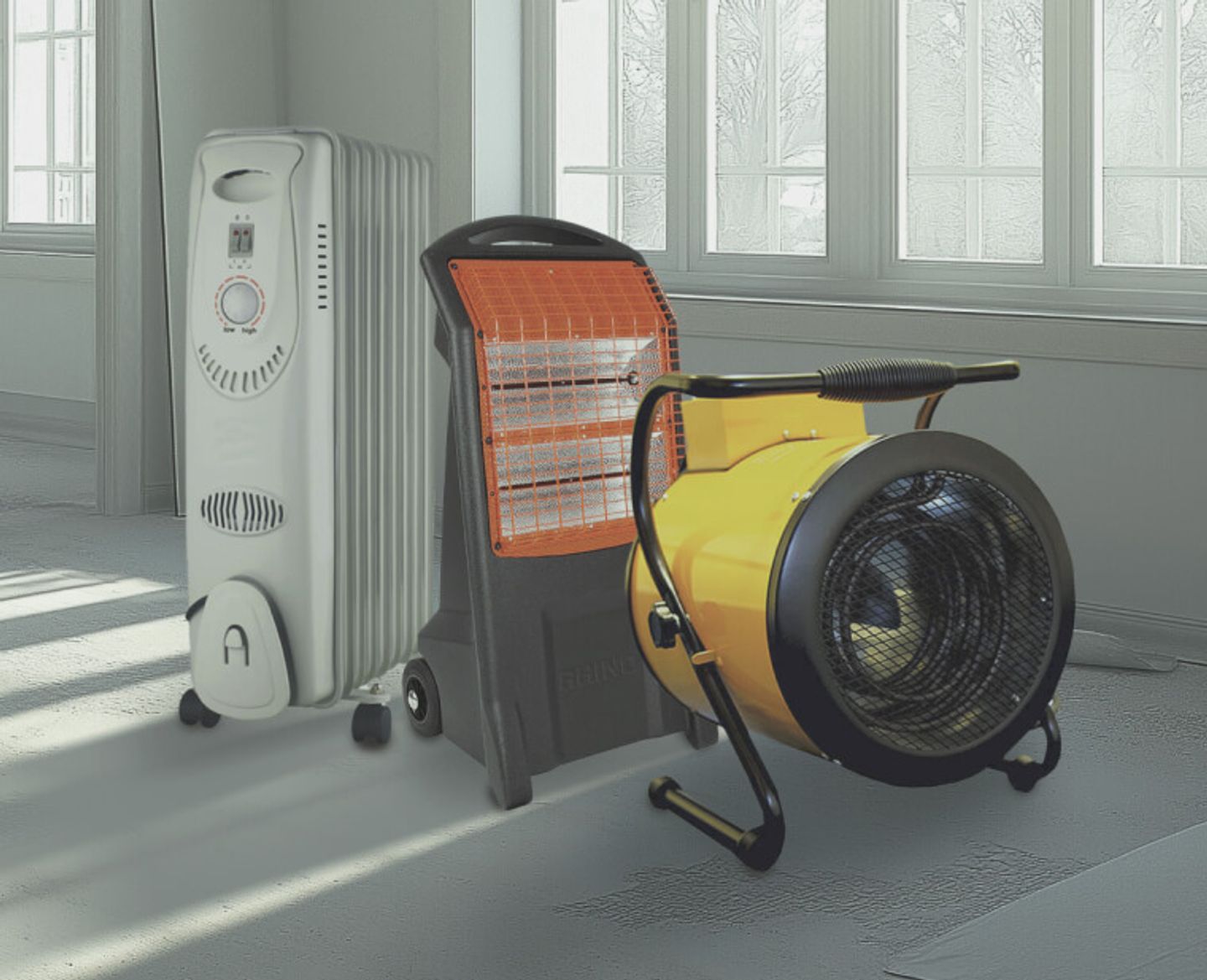 different types of heaters