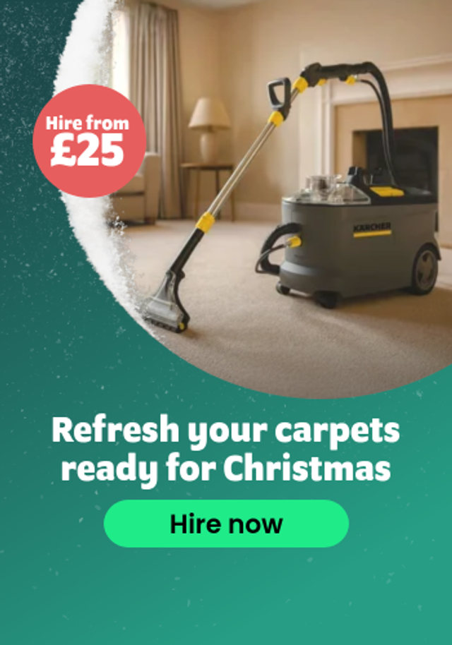 Christmas carpet cleaner banner