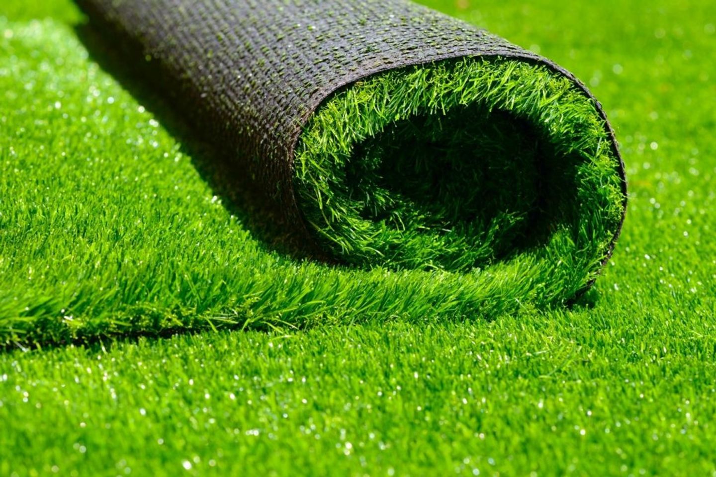 a roll of artificial grass