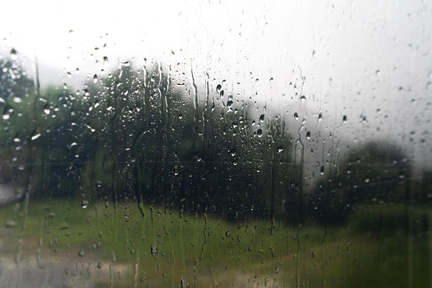 rain drops on the window