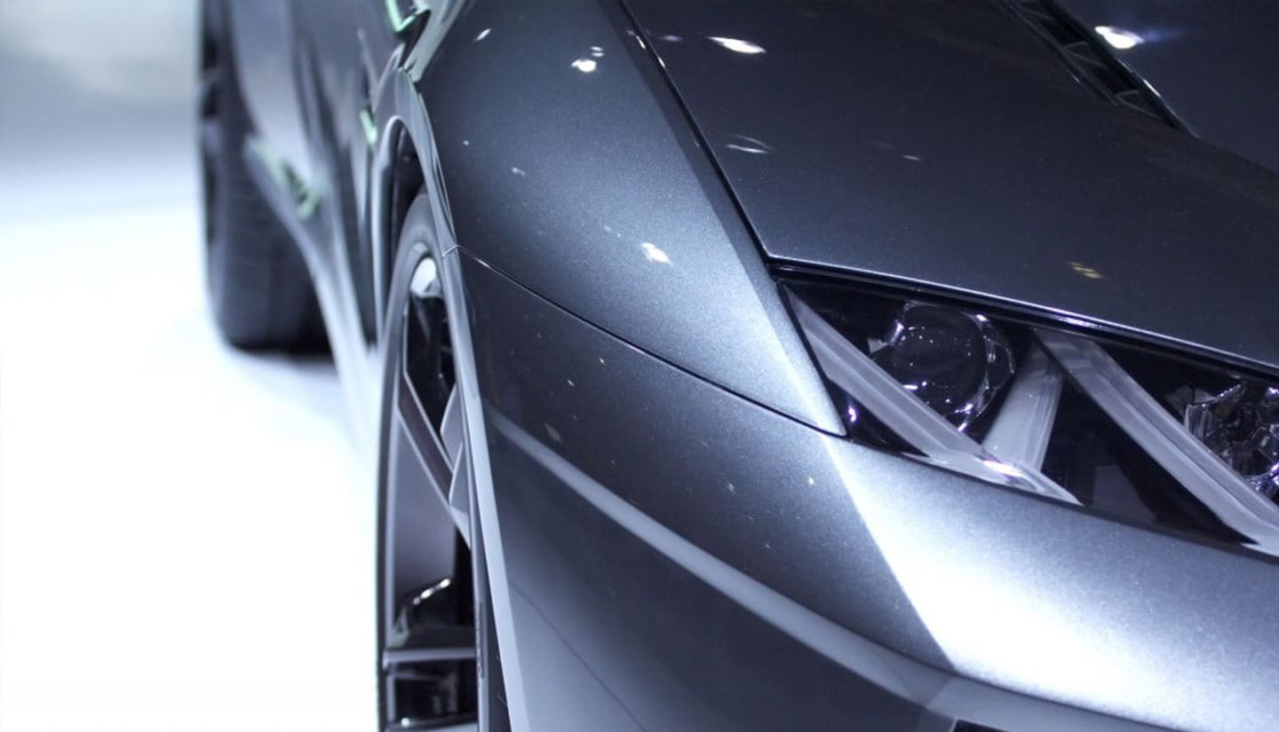 front and the side of a car