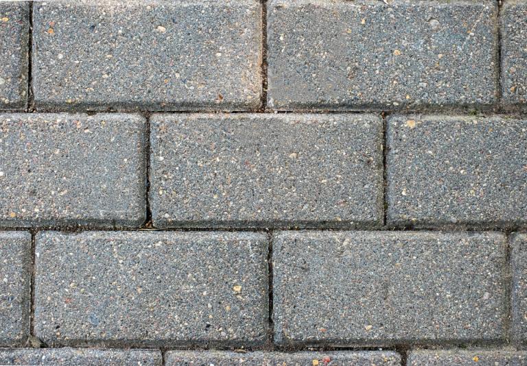 Block paving.