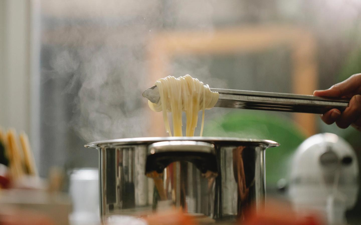 cooking pasta
