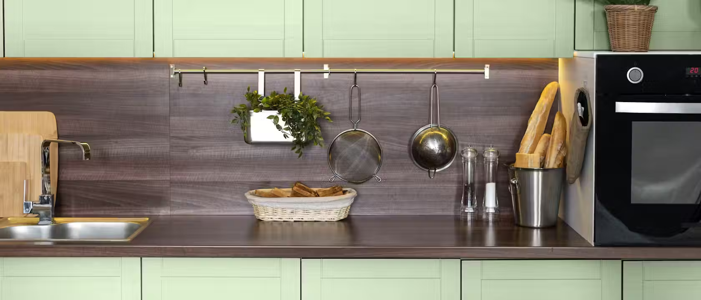 A modern kitchen.