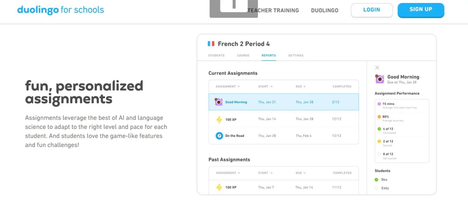 Duolingo for Schools screenshot