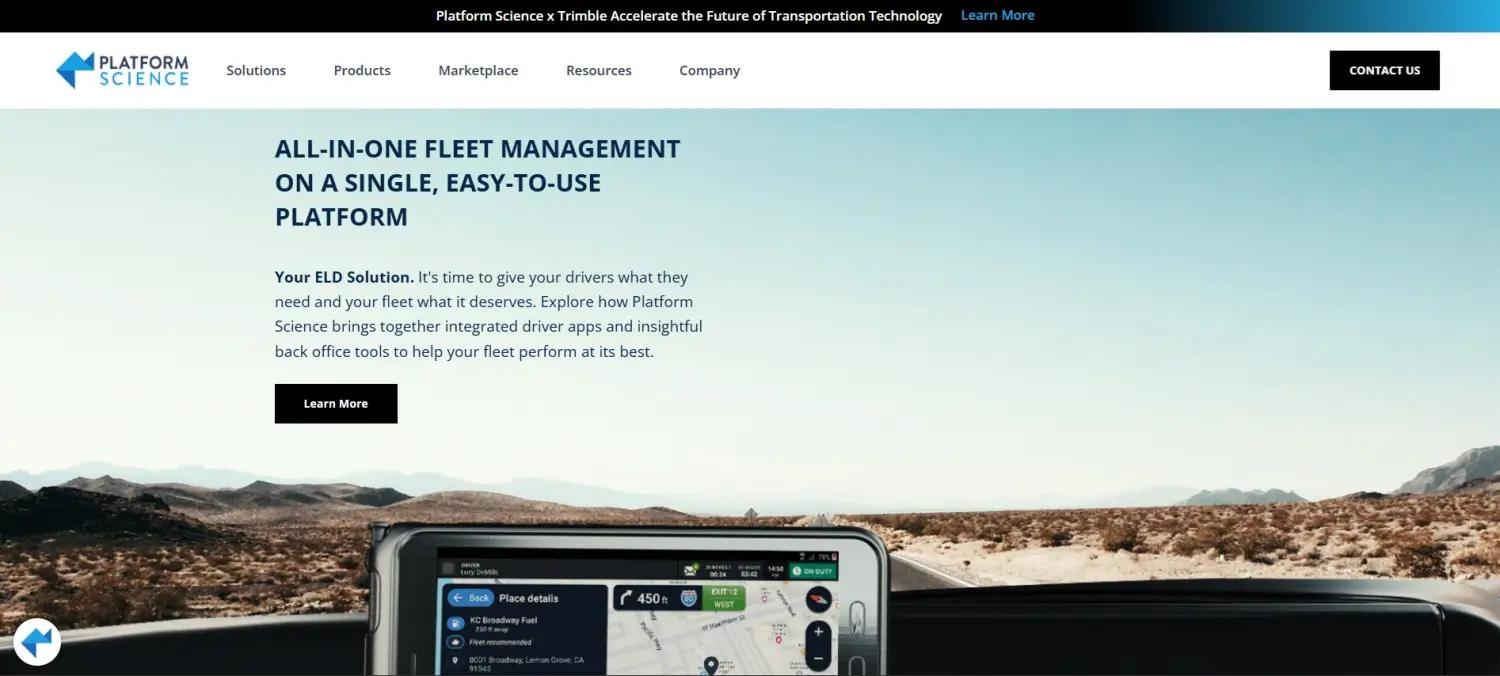 Platform Science screenshot