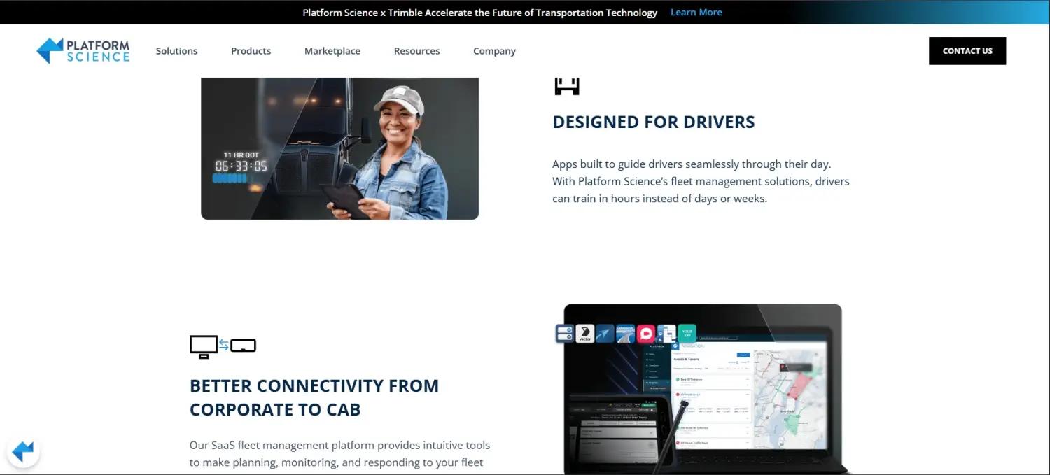 Platform Science screenshot