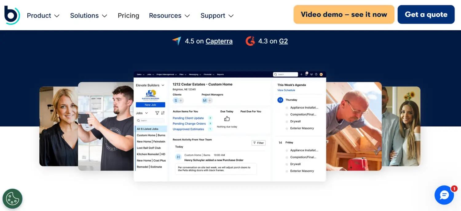 Buildertrend screenshot