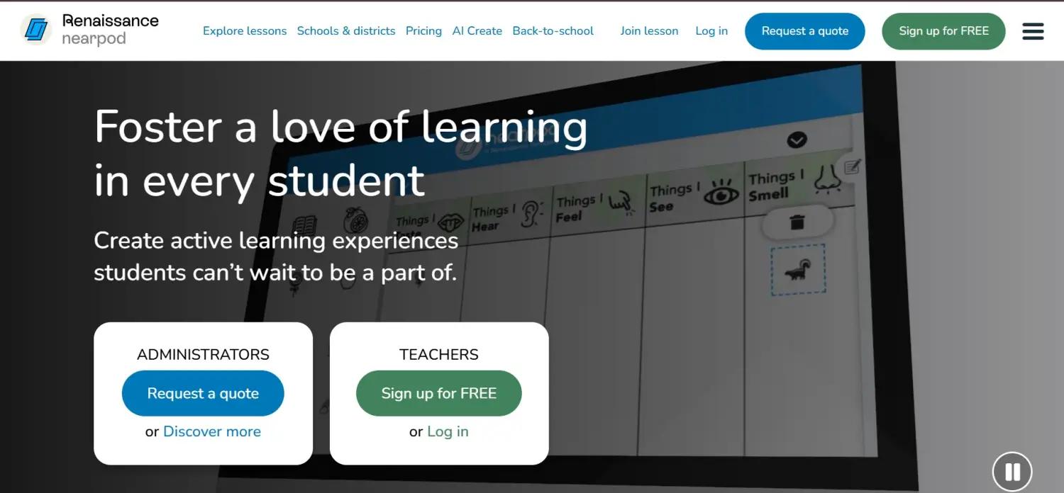 Nearpod screenshot