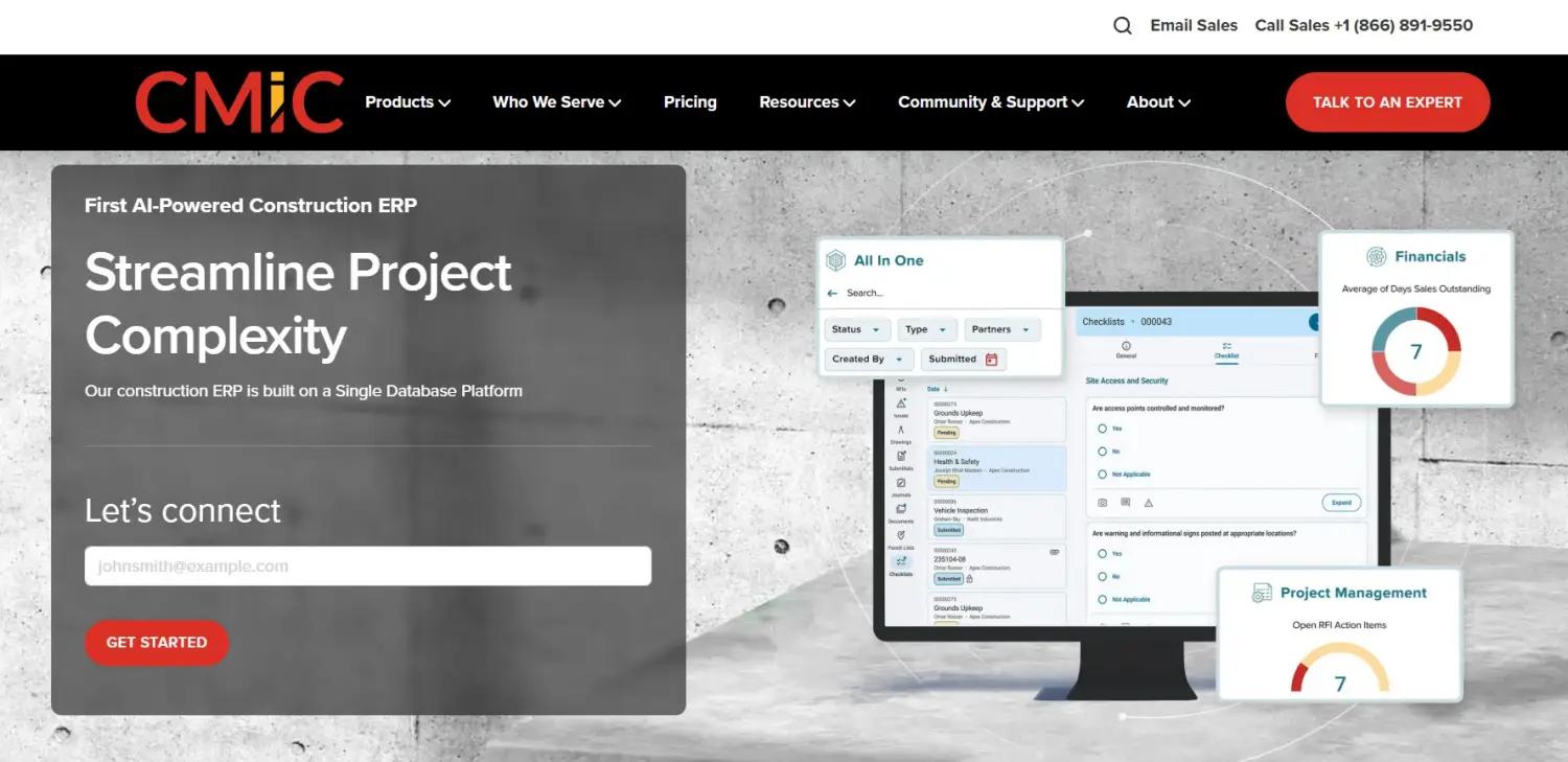 CMiC screenshot