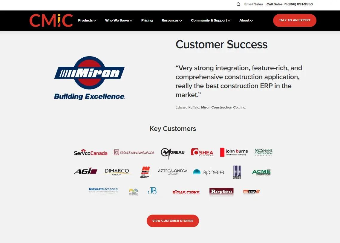 CMiC screenshot