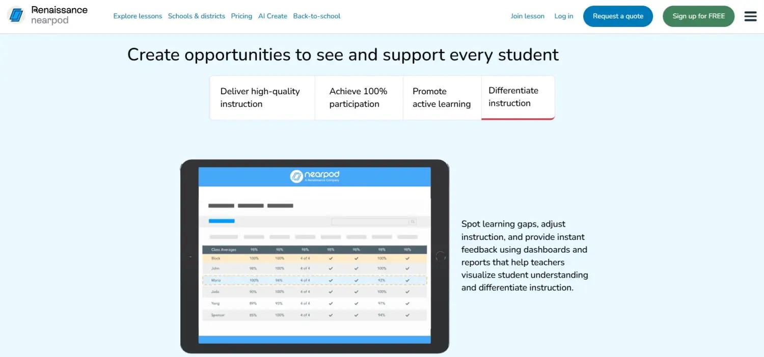 Nearpod screenshot