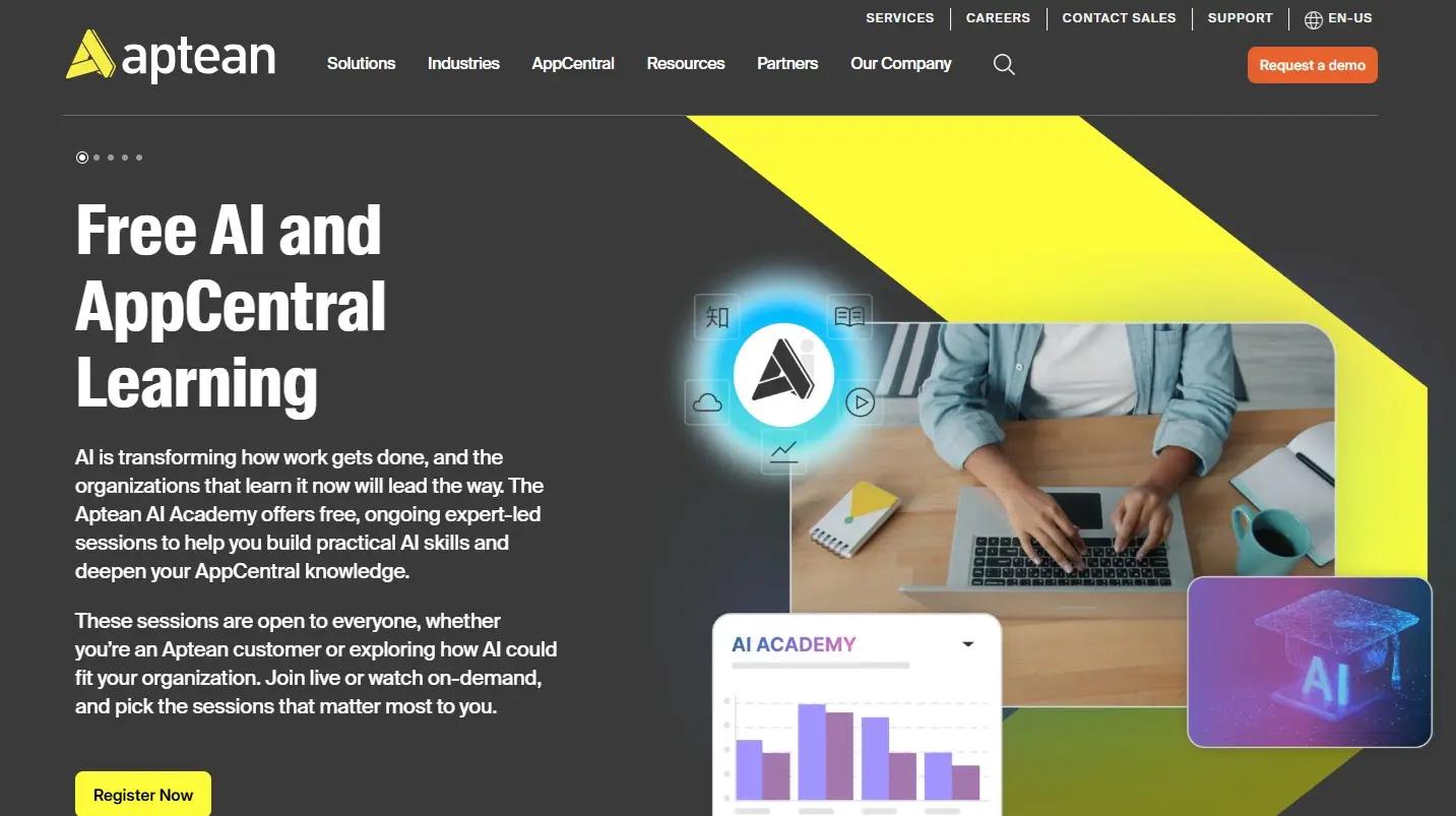 Aptean screenshot