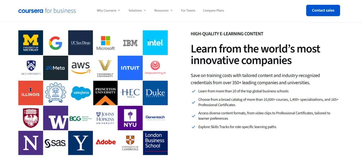Coursera for Business screenshot
