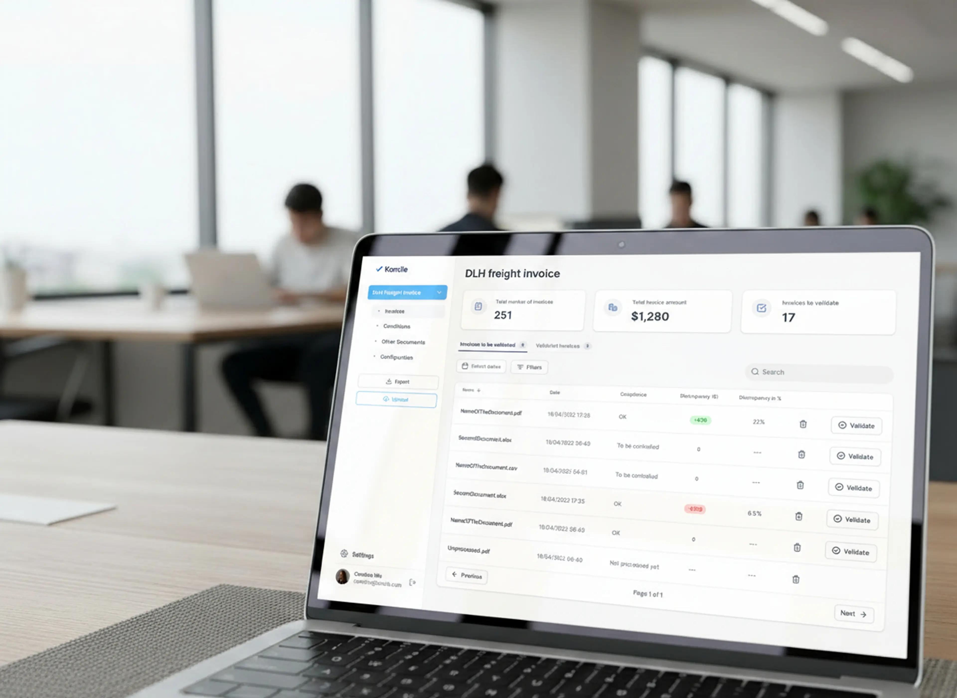 AI-powered invoice reconciliation platform