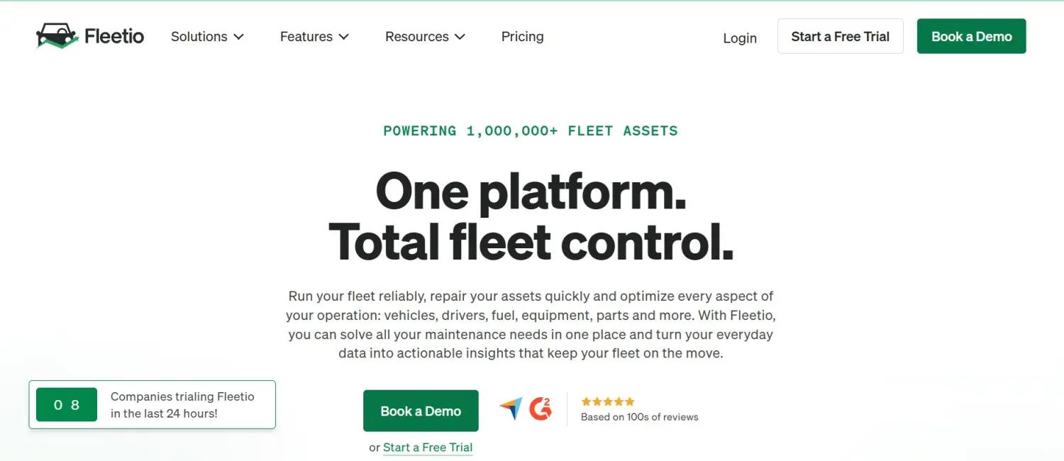 Fleetio screenshot