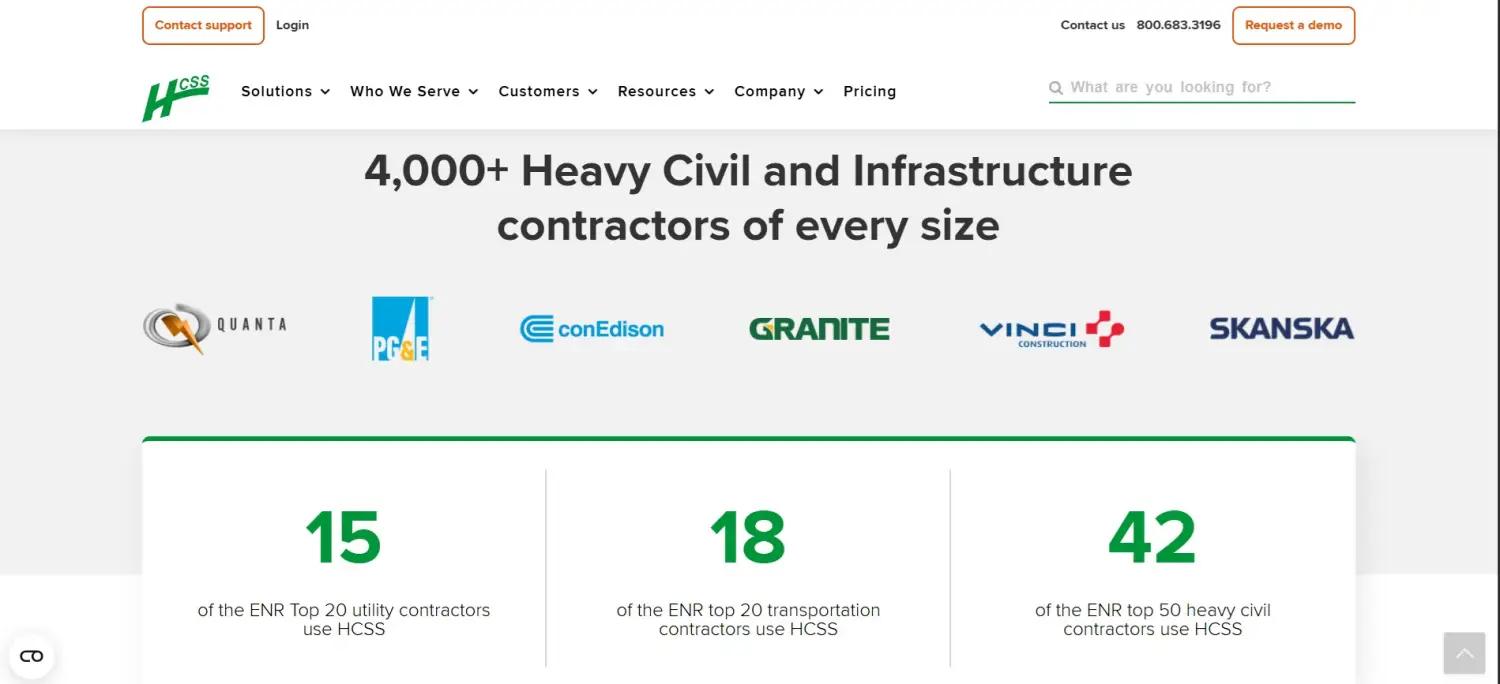 HCSS (Heavy Construction Software Systems) screenshot
