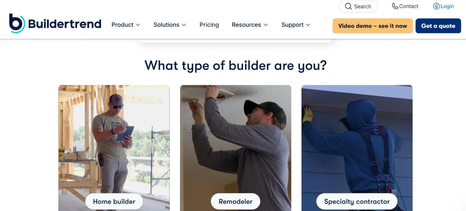 Buildertrend screenshot
