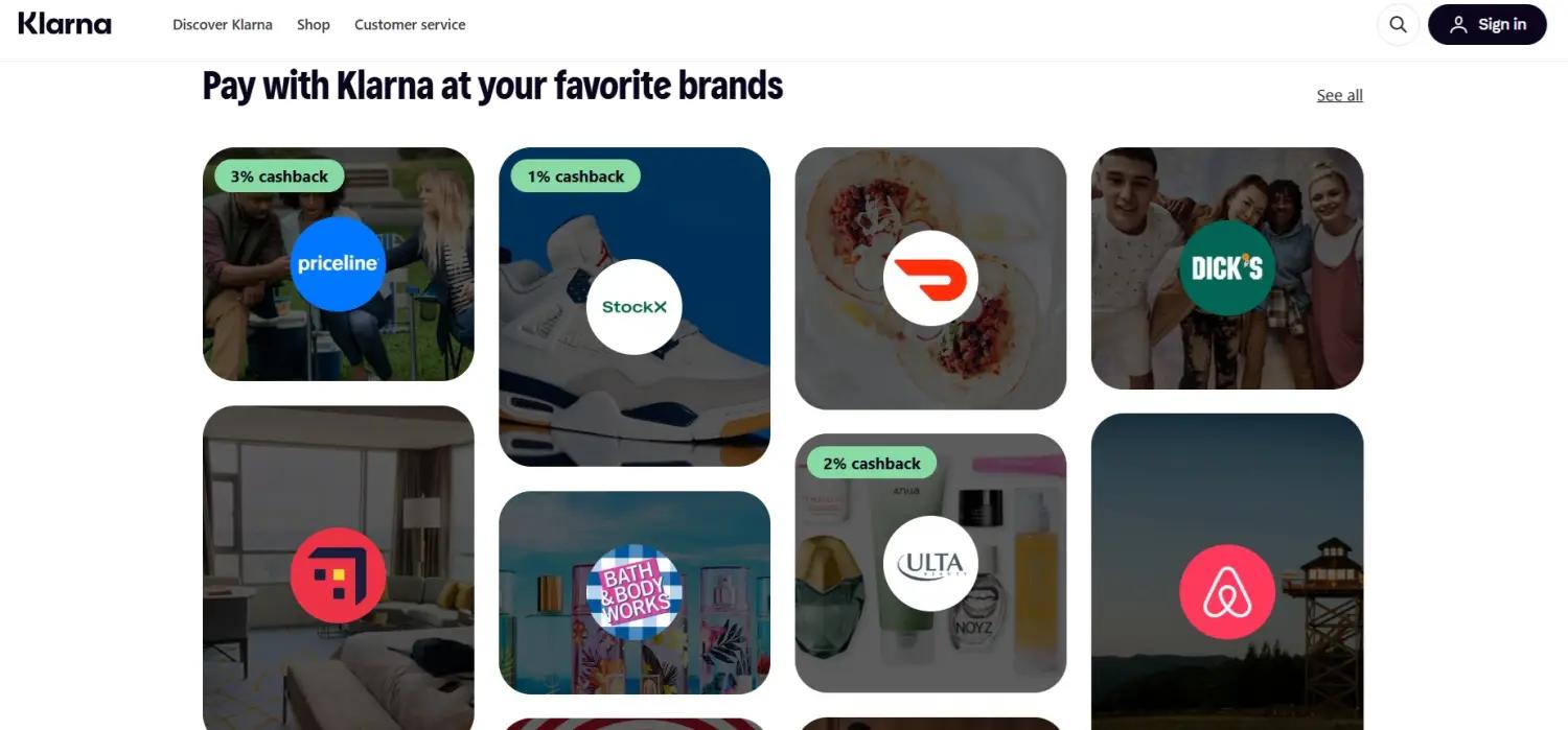 Klarna screenshot