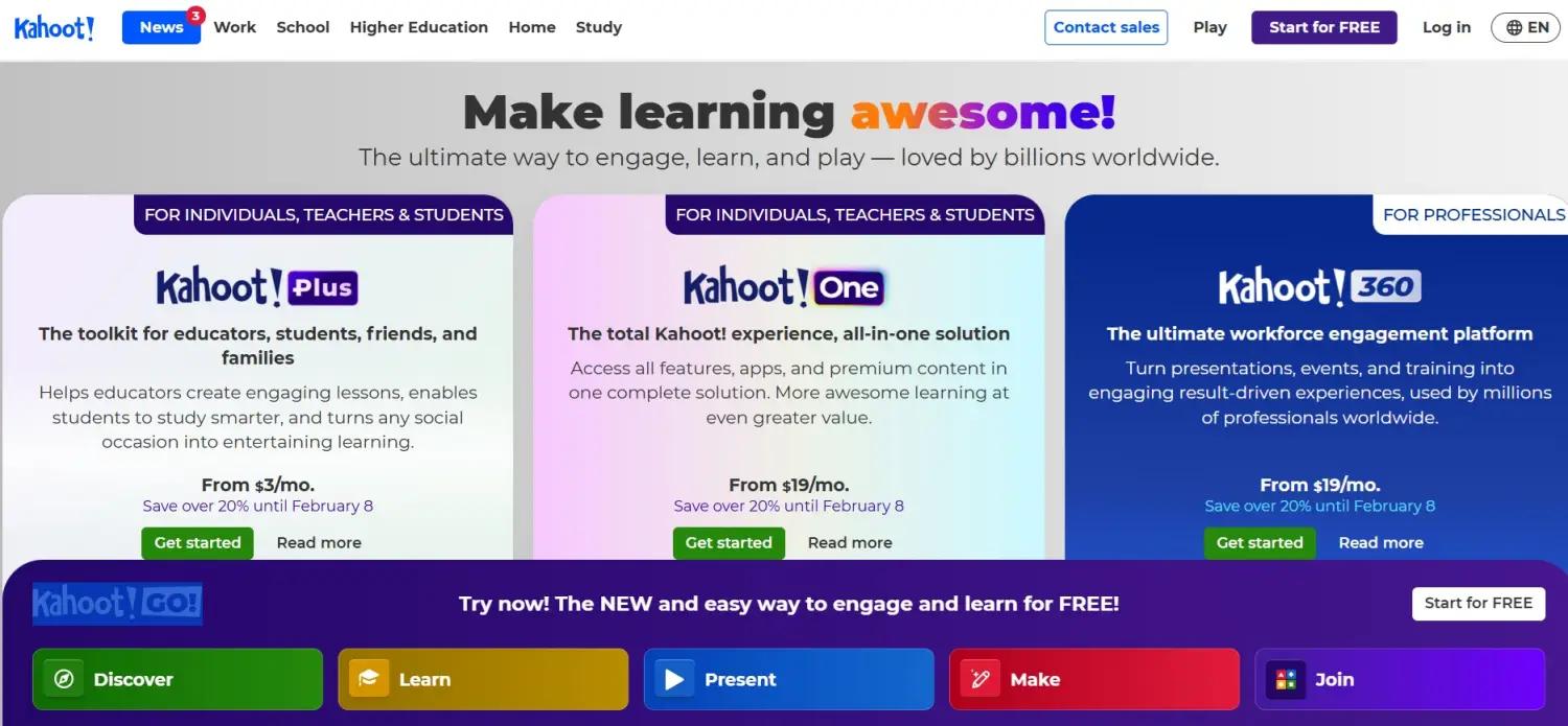 Kahoot screenshot