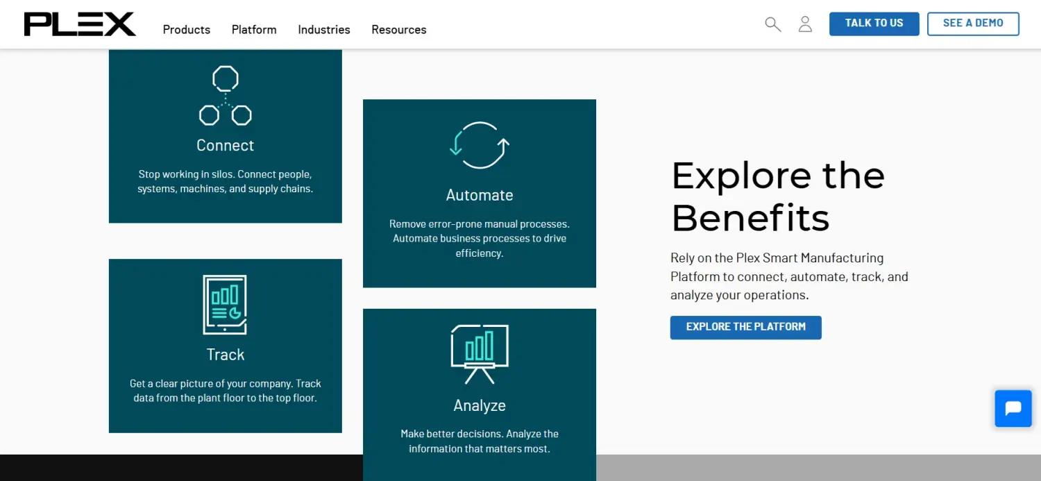 Plex Smart Manufacturing Platform (Rockwell Automation / Plex) screenshot