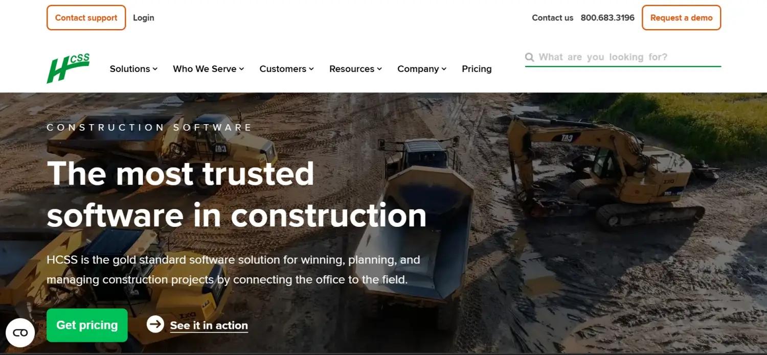 HCSS (Heavy Construction Software Systems) screenshot