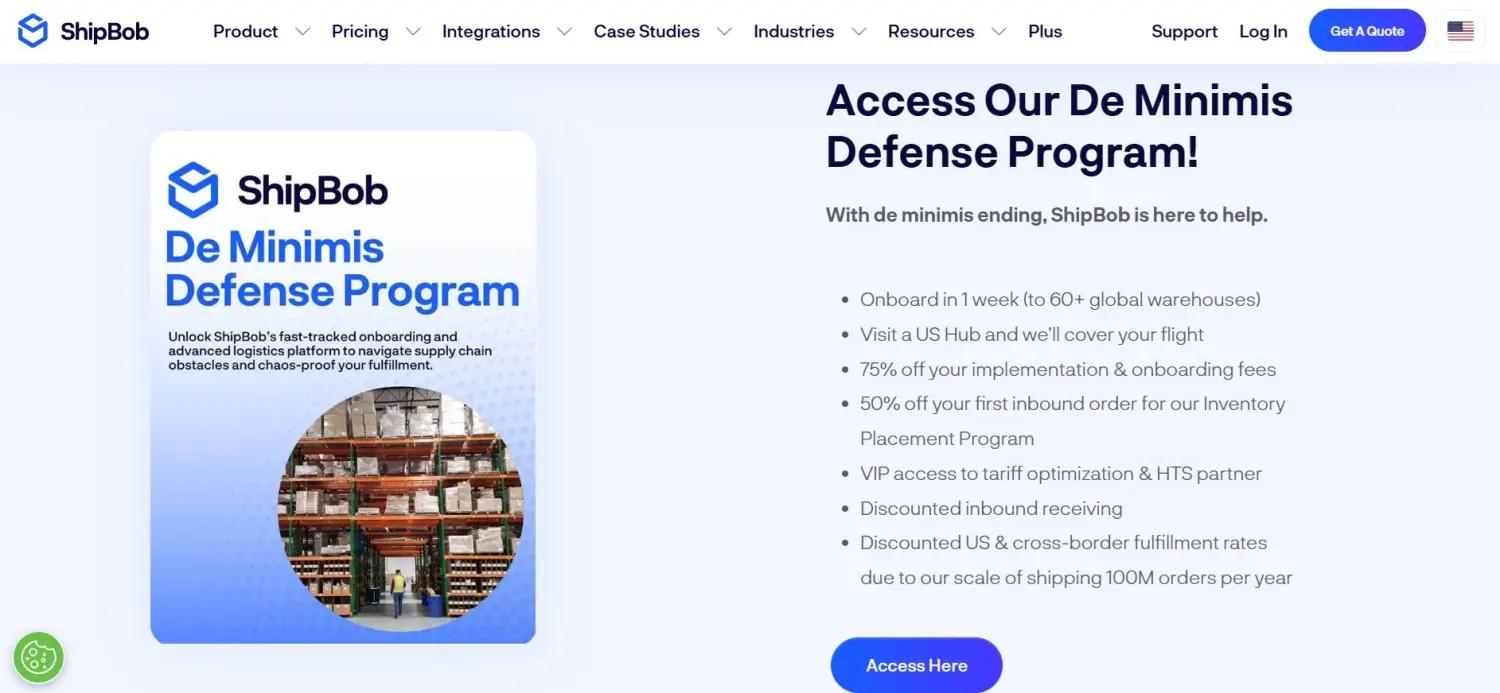 ShipBob screenshot