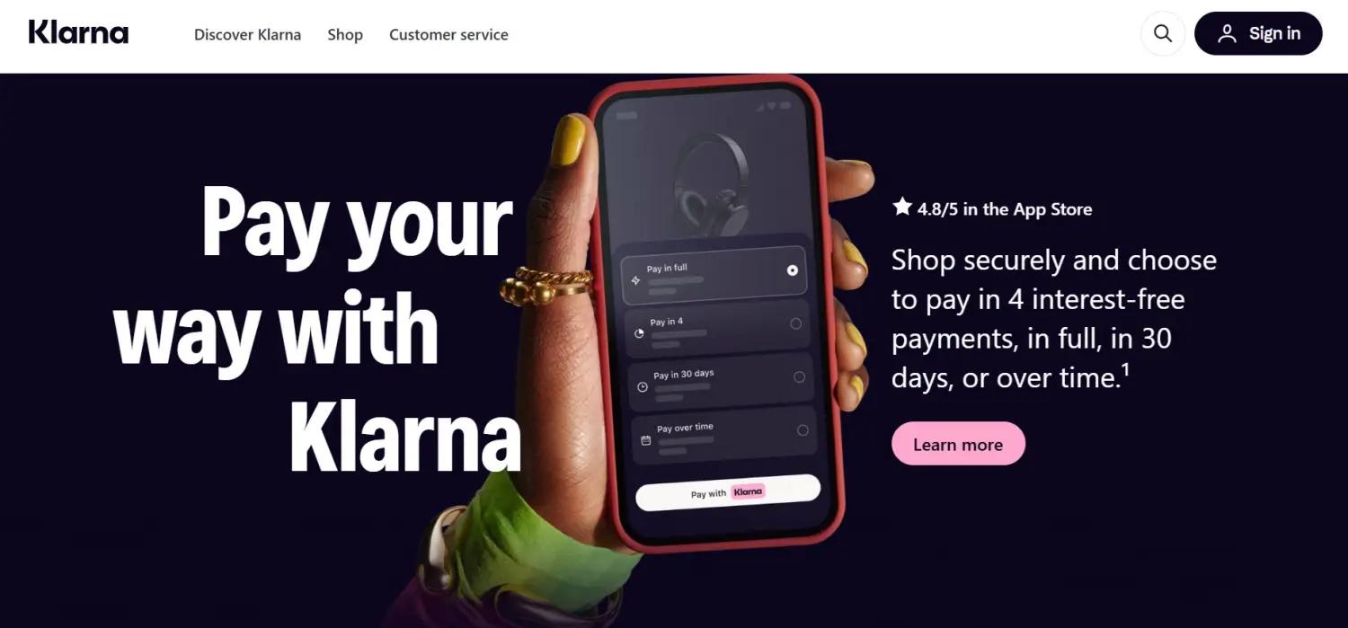 Klarna screenshot