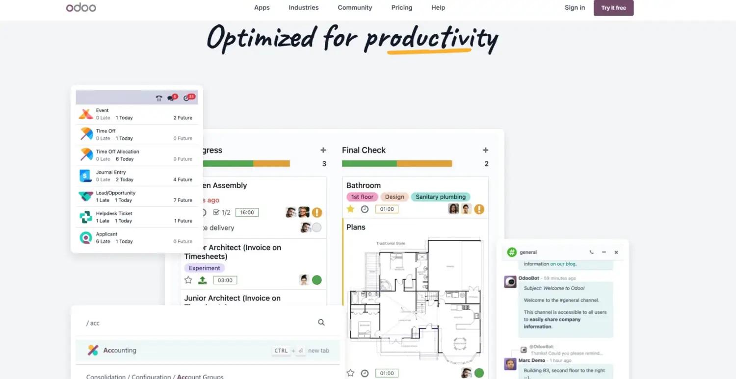 Odoo screenshot