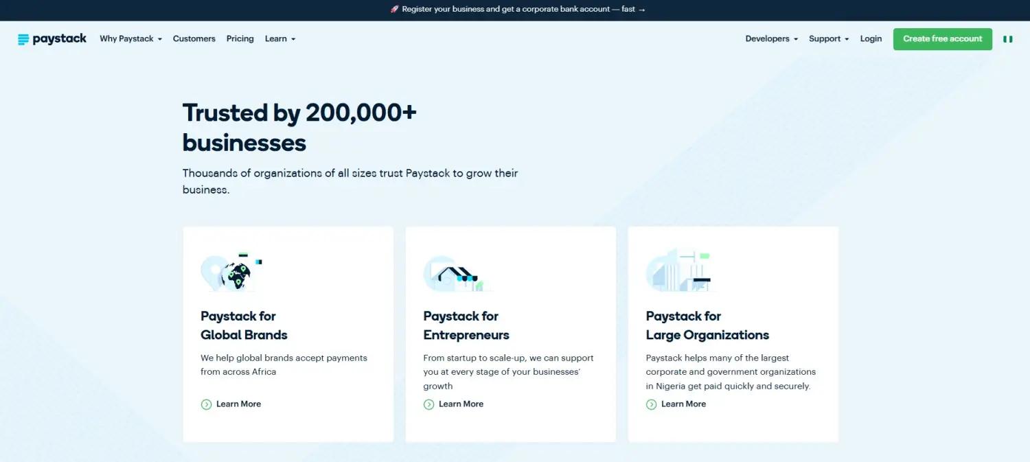 Paystack screenshot