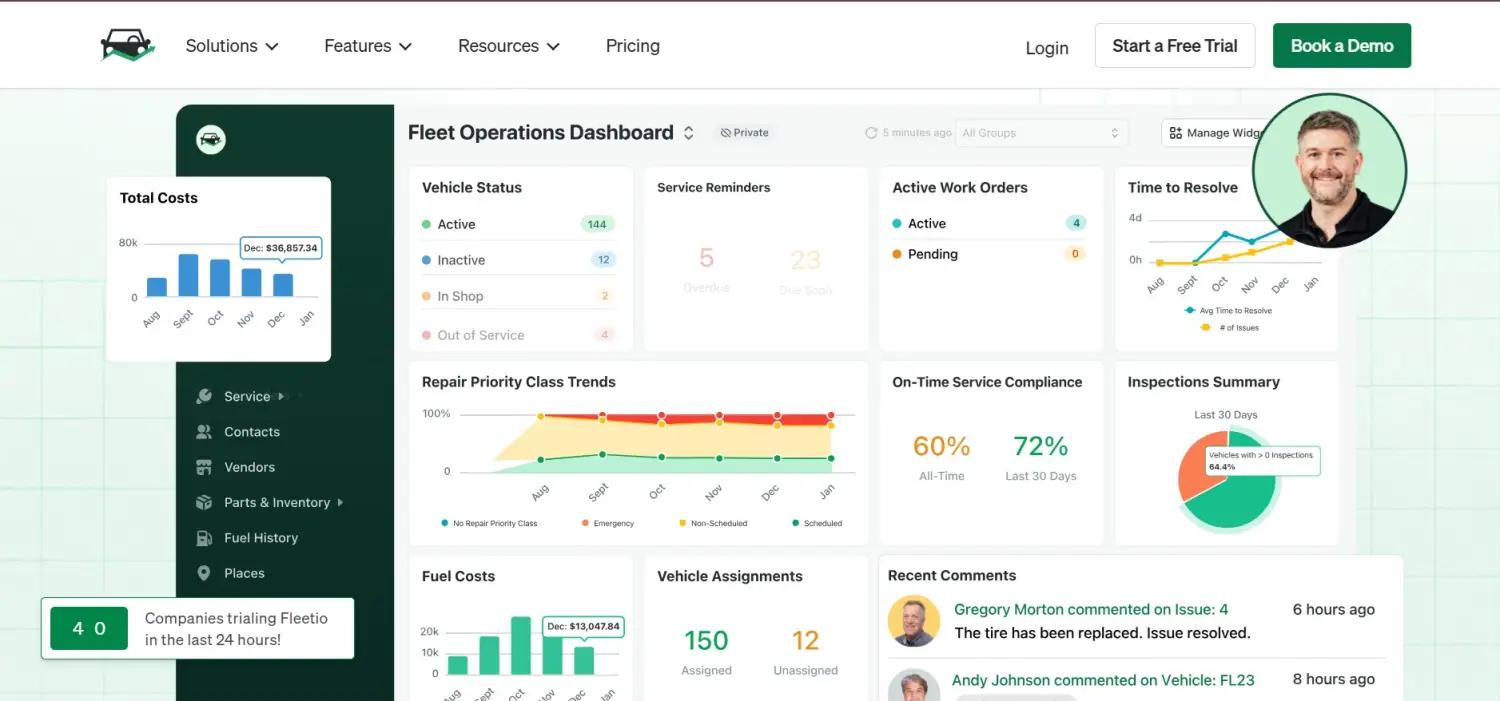 Fleetio screenshot