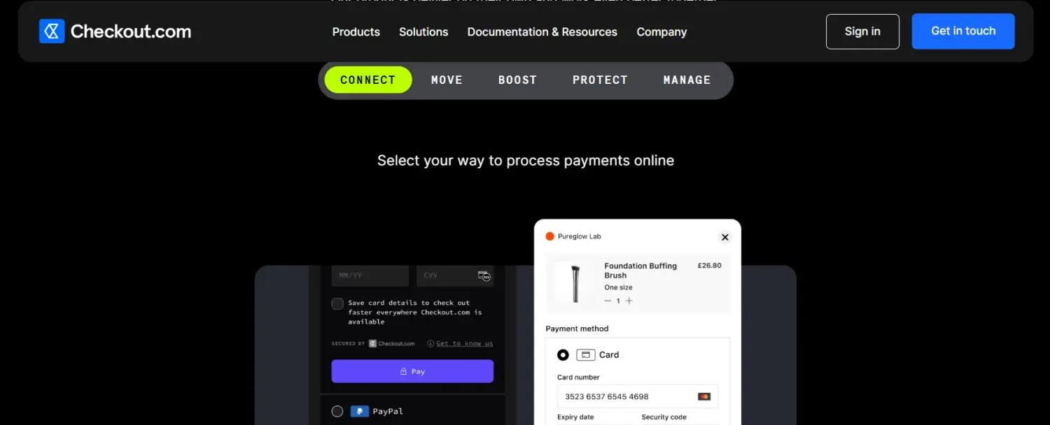 Checkout.com screenshot