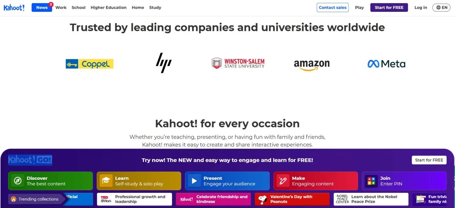 Kahoot screenshot