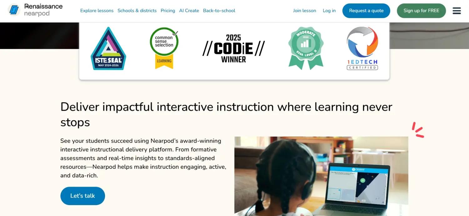 Nearpod screenshot