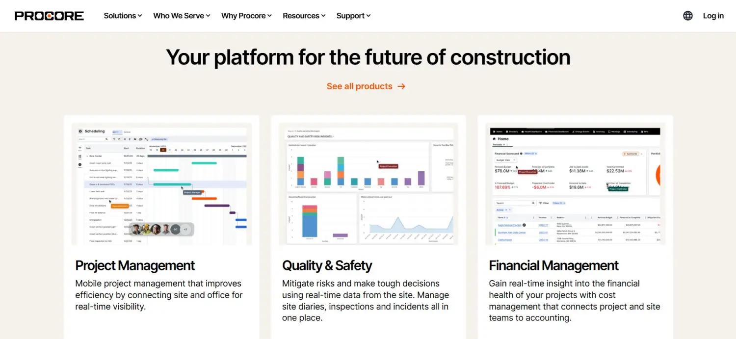 Procore screenshot