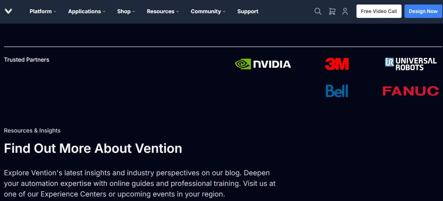 Vention screenshot