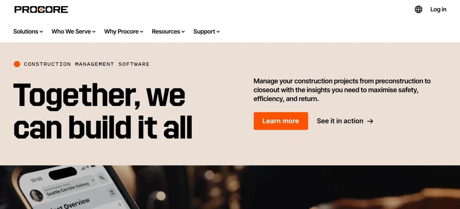 Procore screenshot