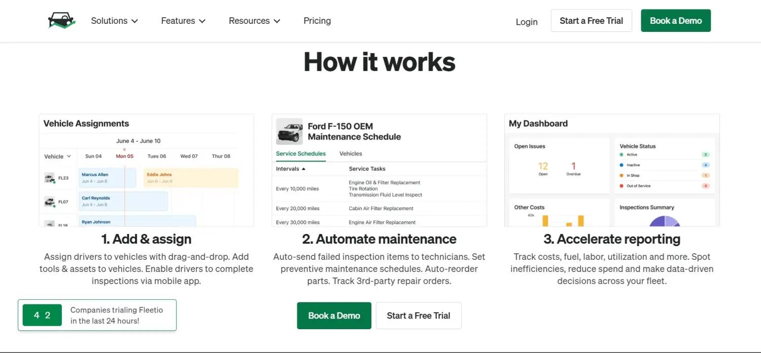 Fleetio screenshot