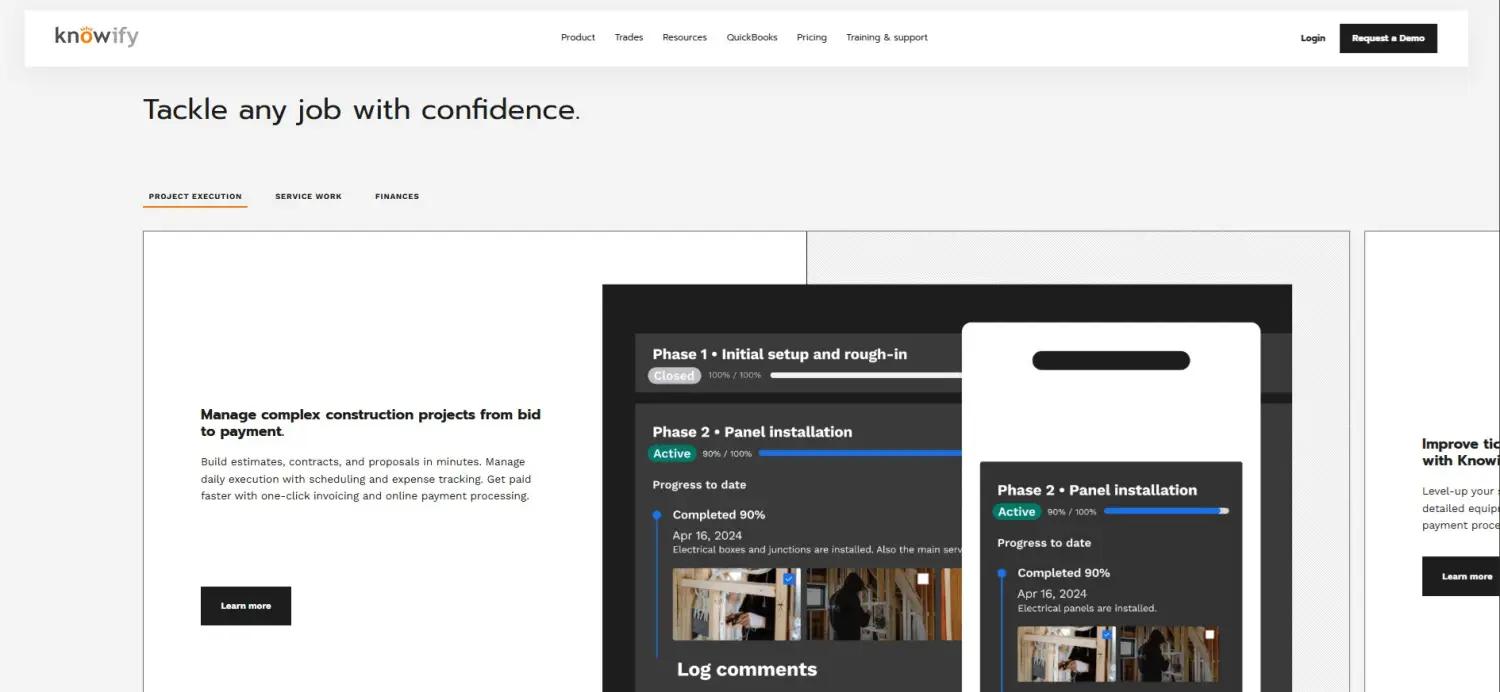 Knowify screenshot