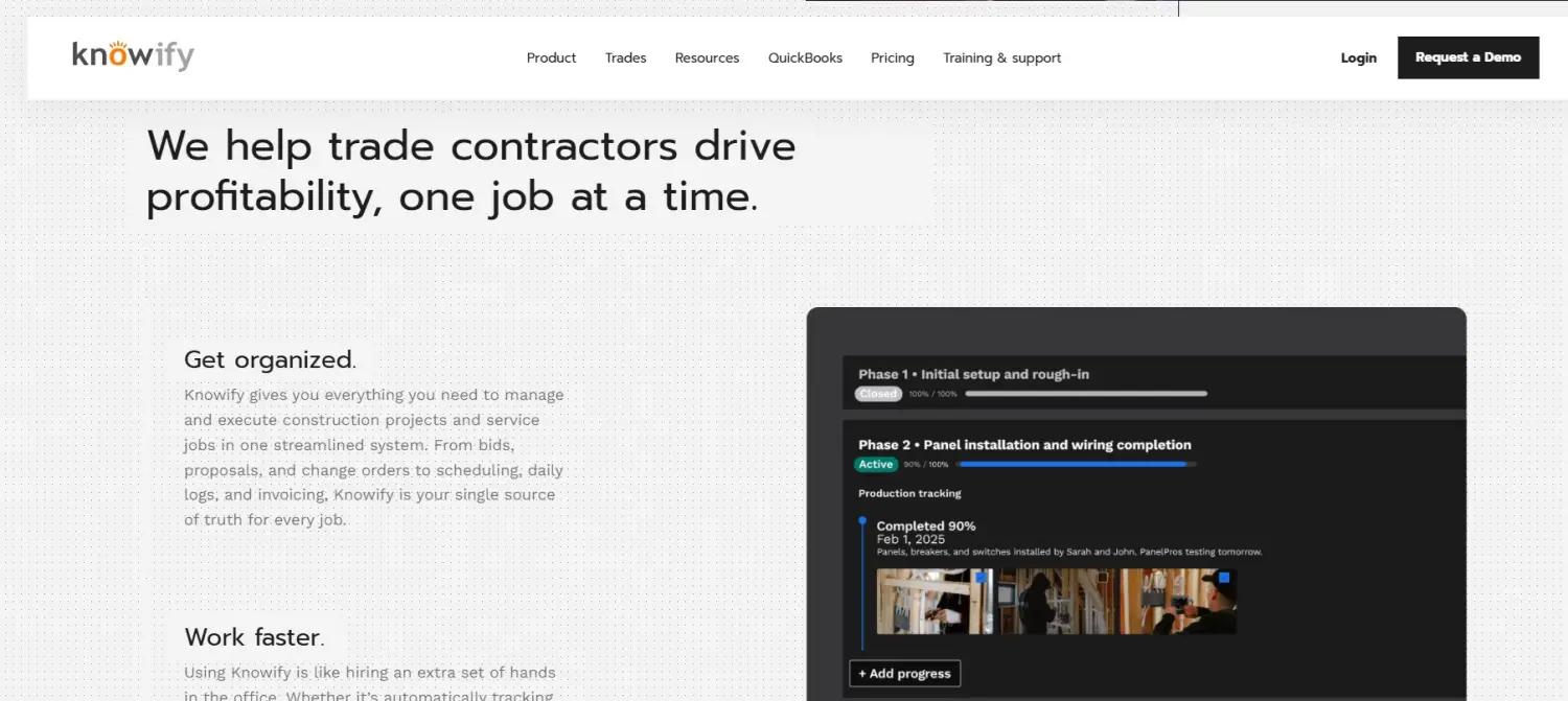 Knowify screenshot