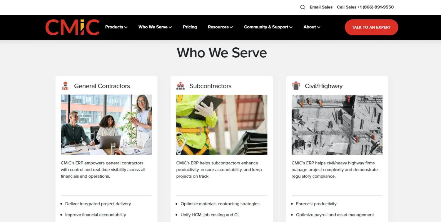 CMiC screenshot