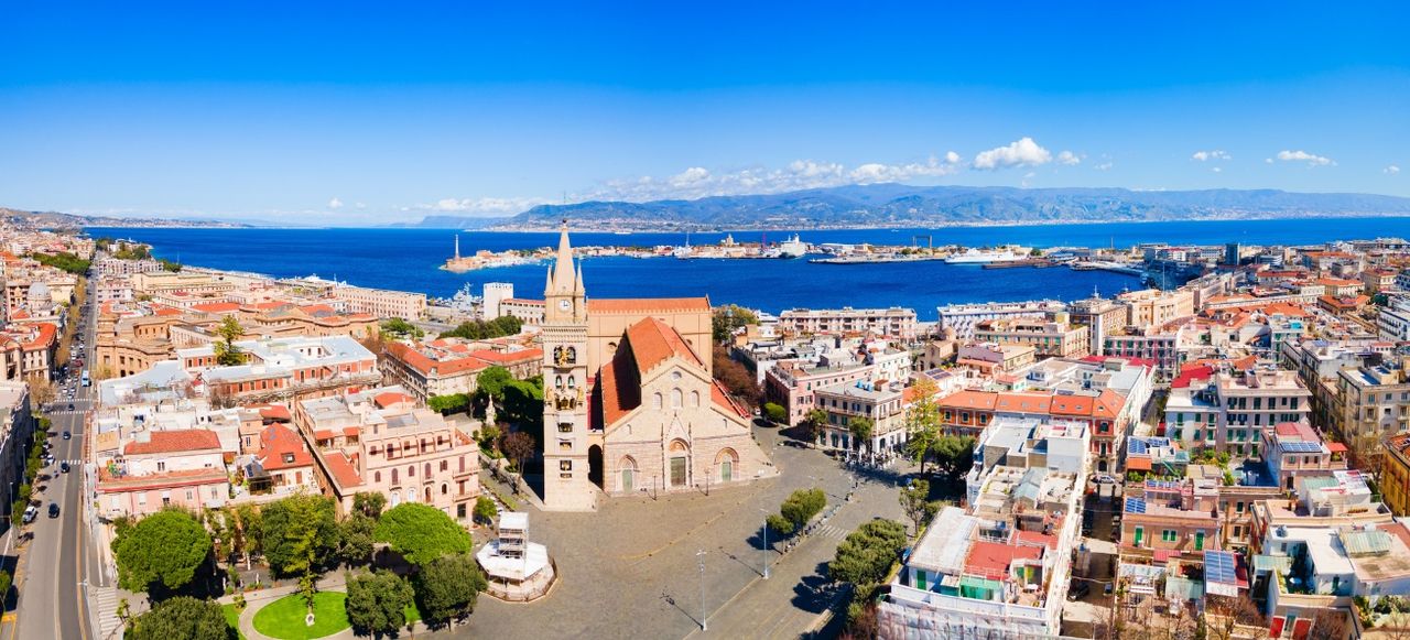 Messina Cathedral or Duomo di Messina in Sicily