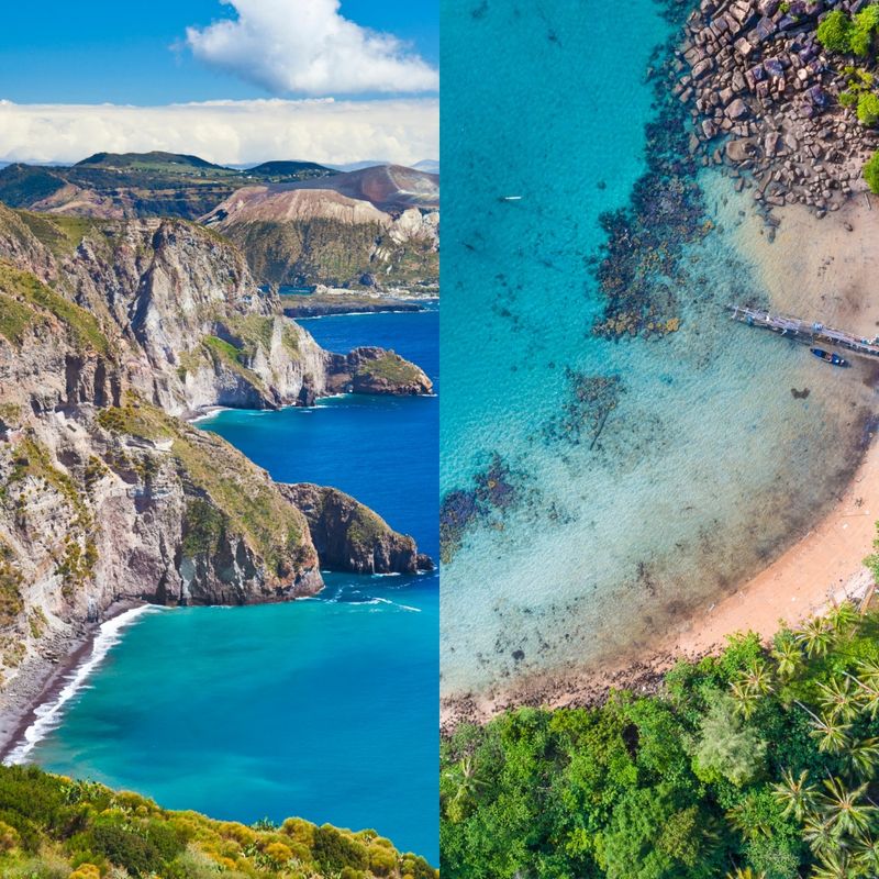 Malta & Aeolian Islands, side by side