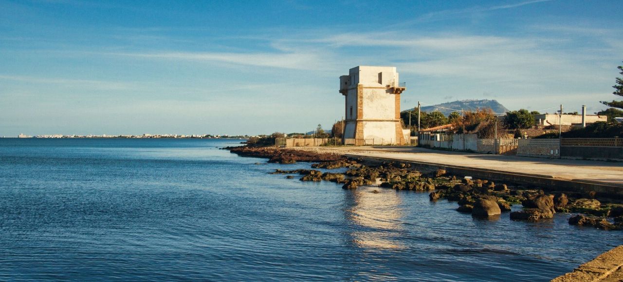 Coastal Tower View in Trapani, Sicily