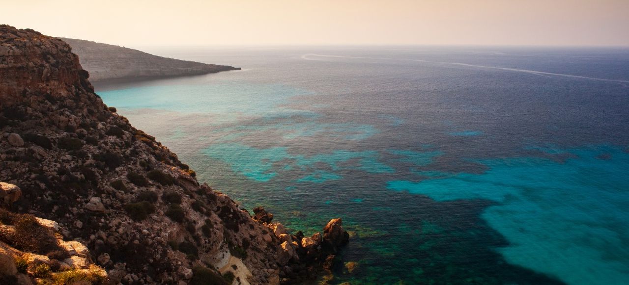 View of Tabaccara, Lampedusa, Italy