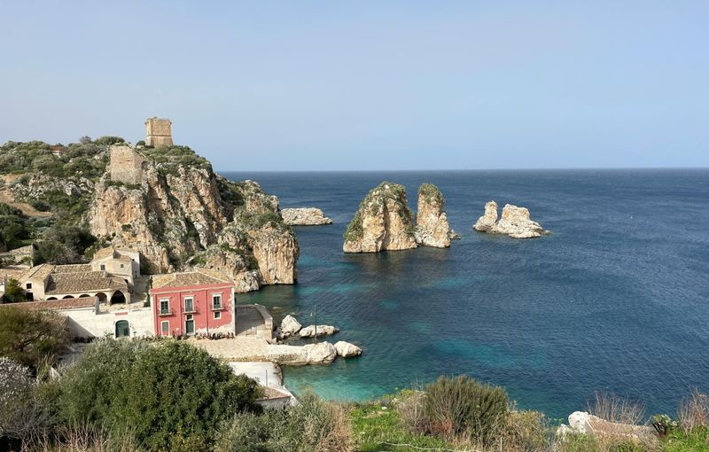 Scenic Coastal View of Scopello, Sicily